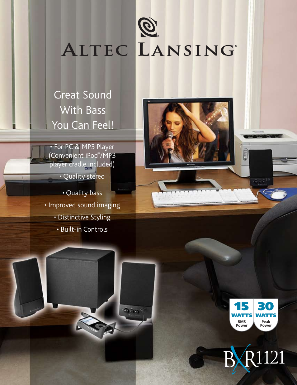 Altec Lansing BXR1121 User Manual | 2 pages