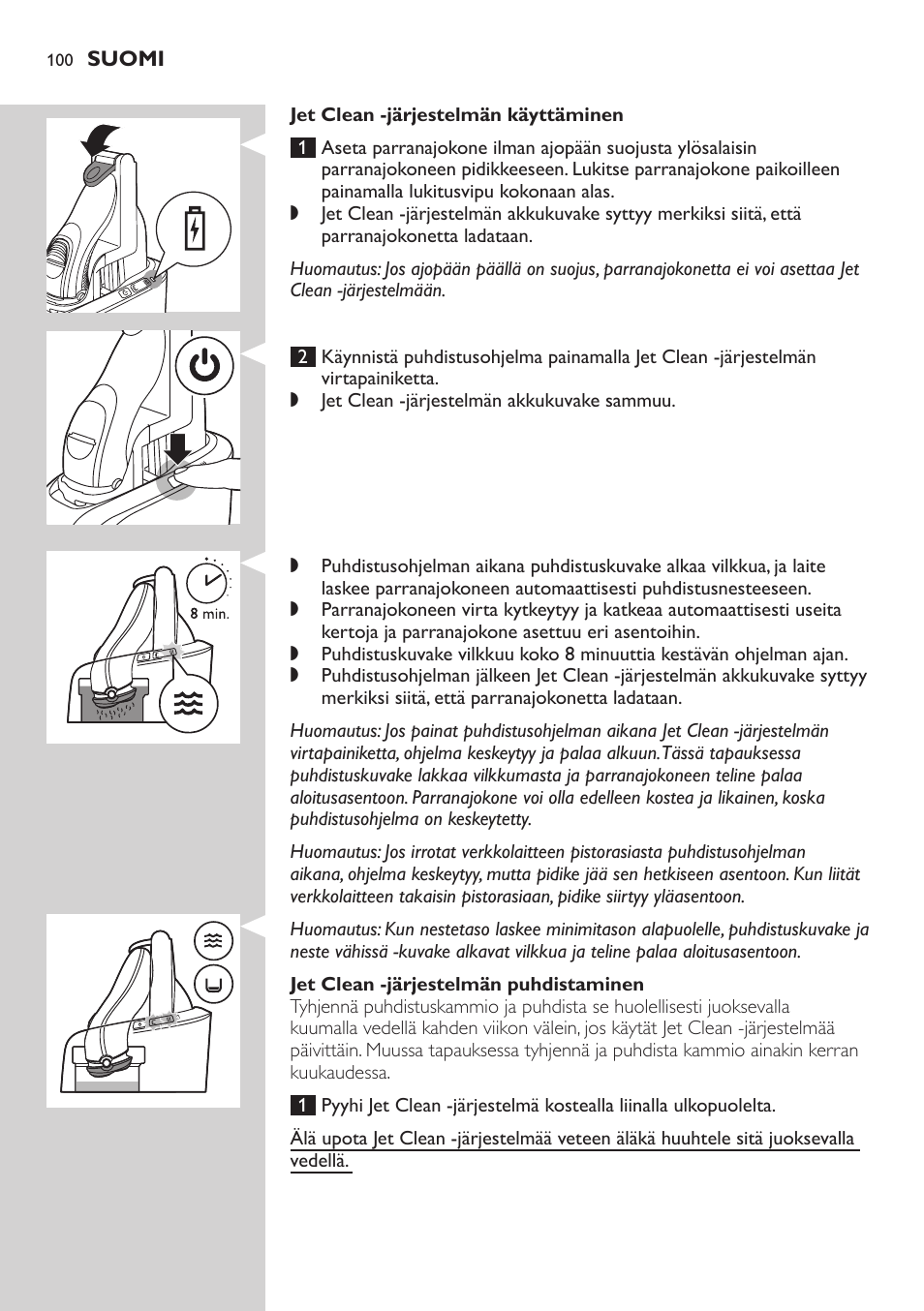 Philips SHAVER Series 5000 afeitadora eléctrica en seco User Manual | Page 100 / 230