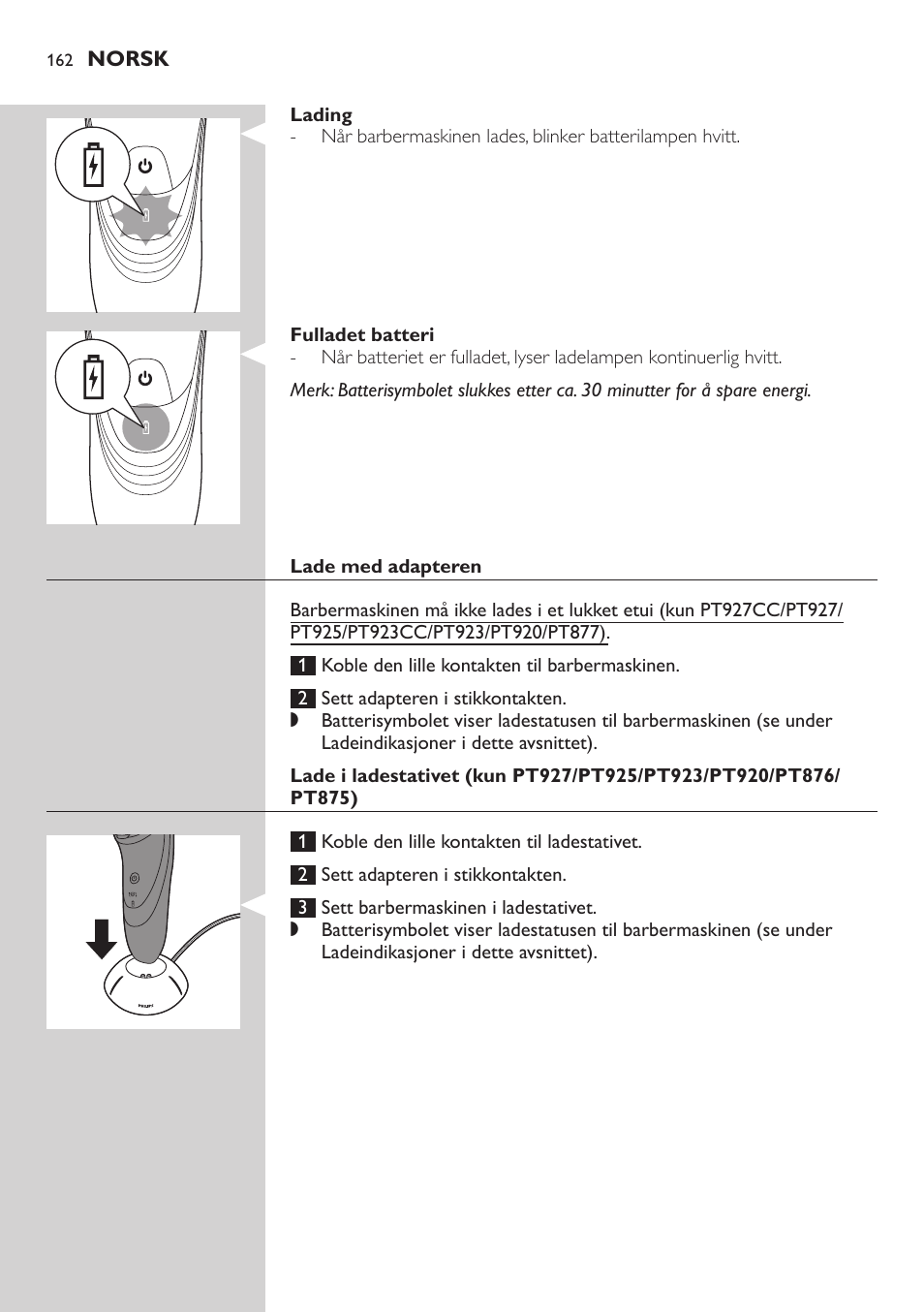 Philips SHAVER Series 5000 afeitadora eléctrica en seco User Manual | Page 162 / 230