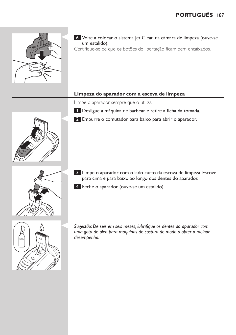 Philips SHAVER Series 5000 afeitadora eléctrica en seco User Manual | Page 187 / 230