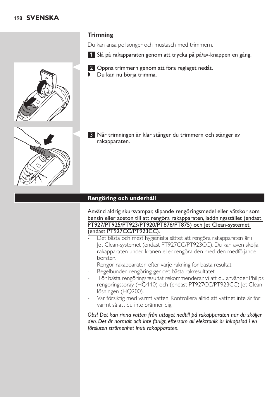 Philips SHAVER Series 5000 afeitadora eléctrica en seco User Manual | Page 198 / 230