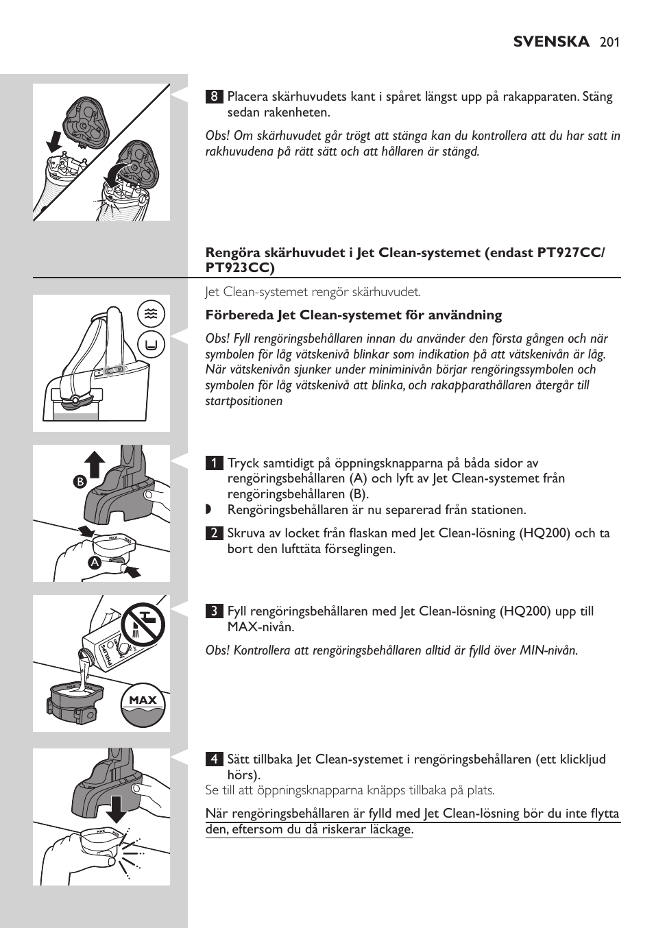 Philips SHAVER Series 5000 afeitadora eléctrica en seco User Manual | Page 201 / 230