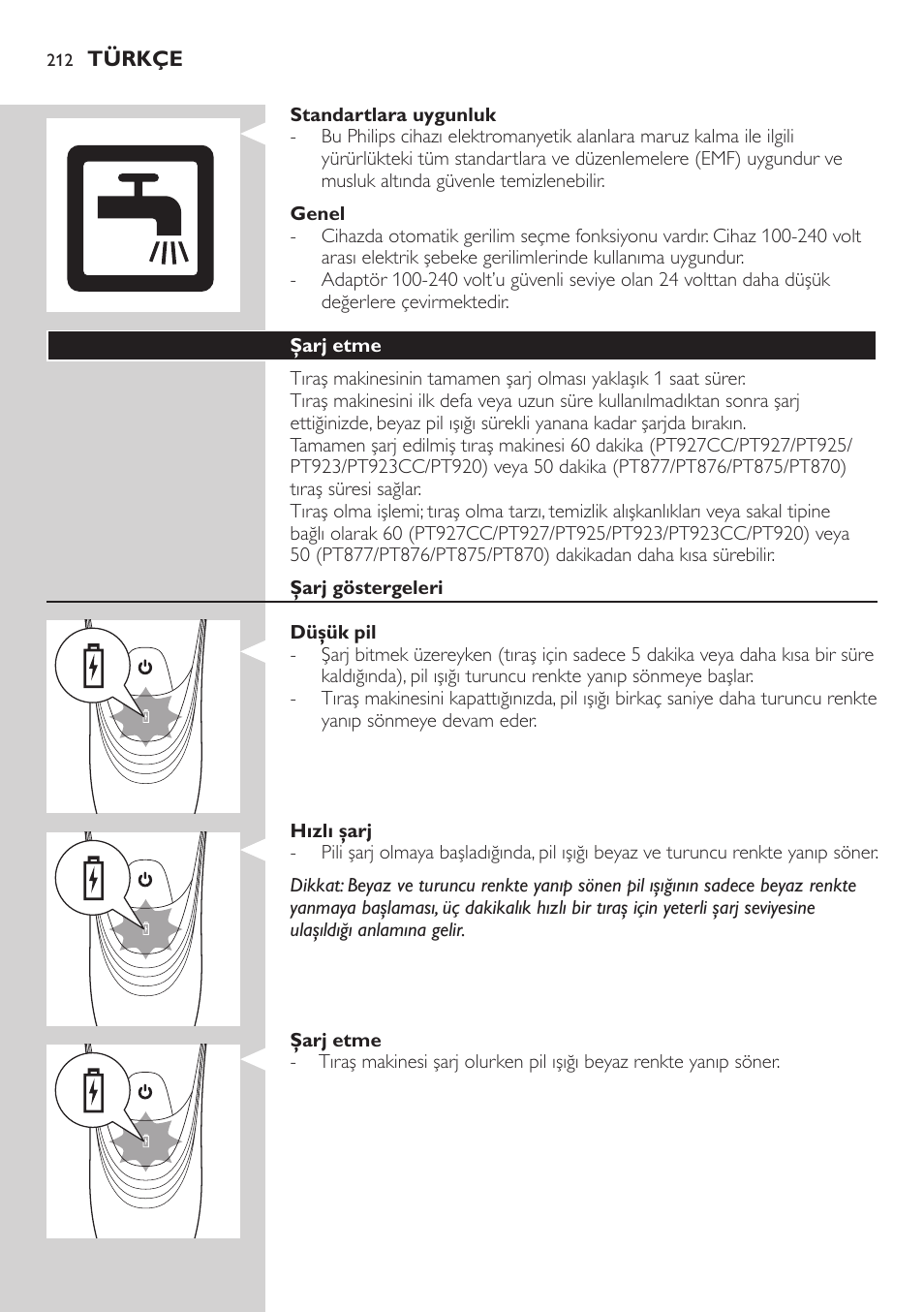 Philips SHAVER Series 5000 afeitadora eléctrica en seco User Manual | Page 212 / 230