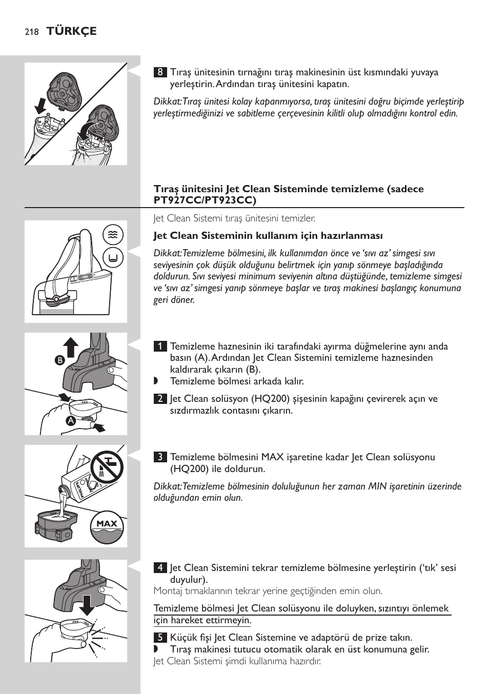 Philips SHAVER Series 5000 afeitadora eléctrica en seco User Manual | Page 218 / 230