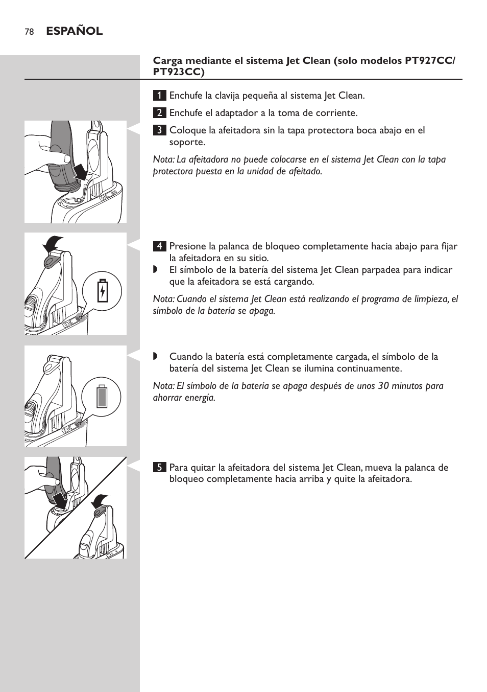 Philips SHAVER Series 5000 afeitadora eléctrica en seco User Manual | Page 78 / 230