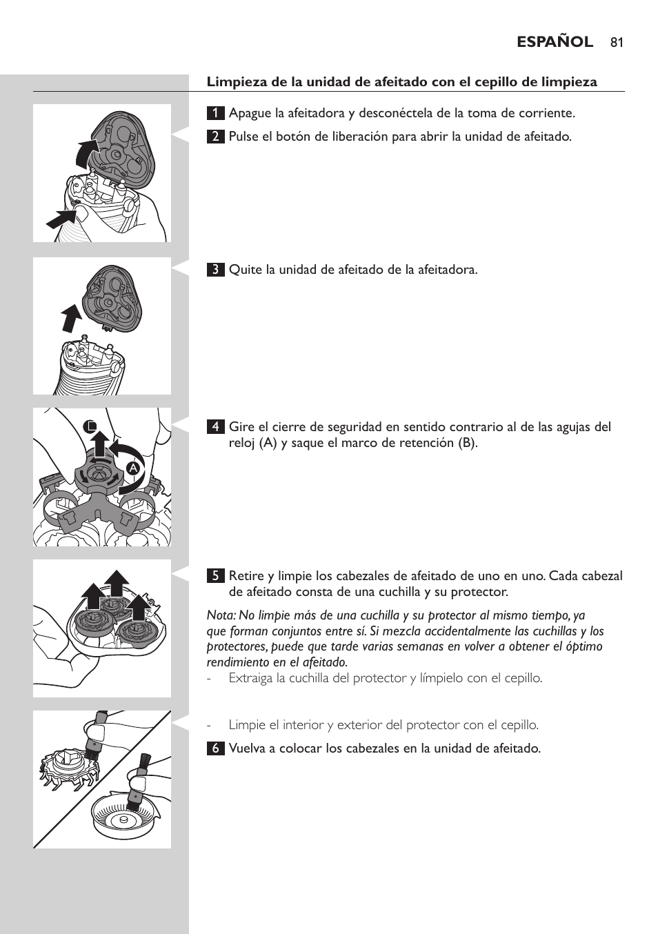 Philips SHAVER Series 5000 afeitadora eléctrica en seco User Manual | Page 81 / 230