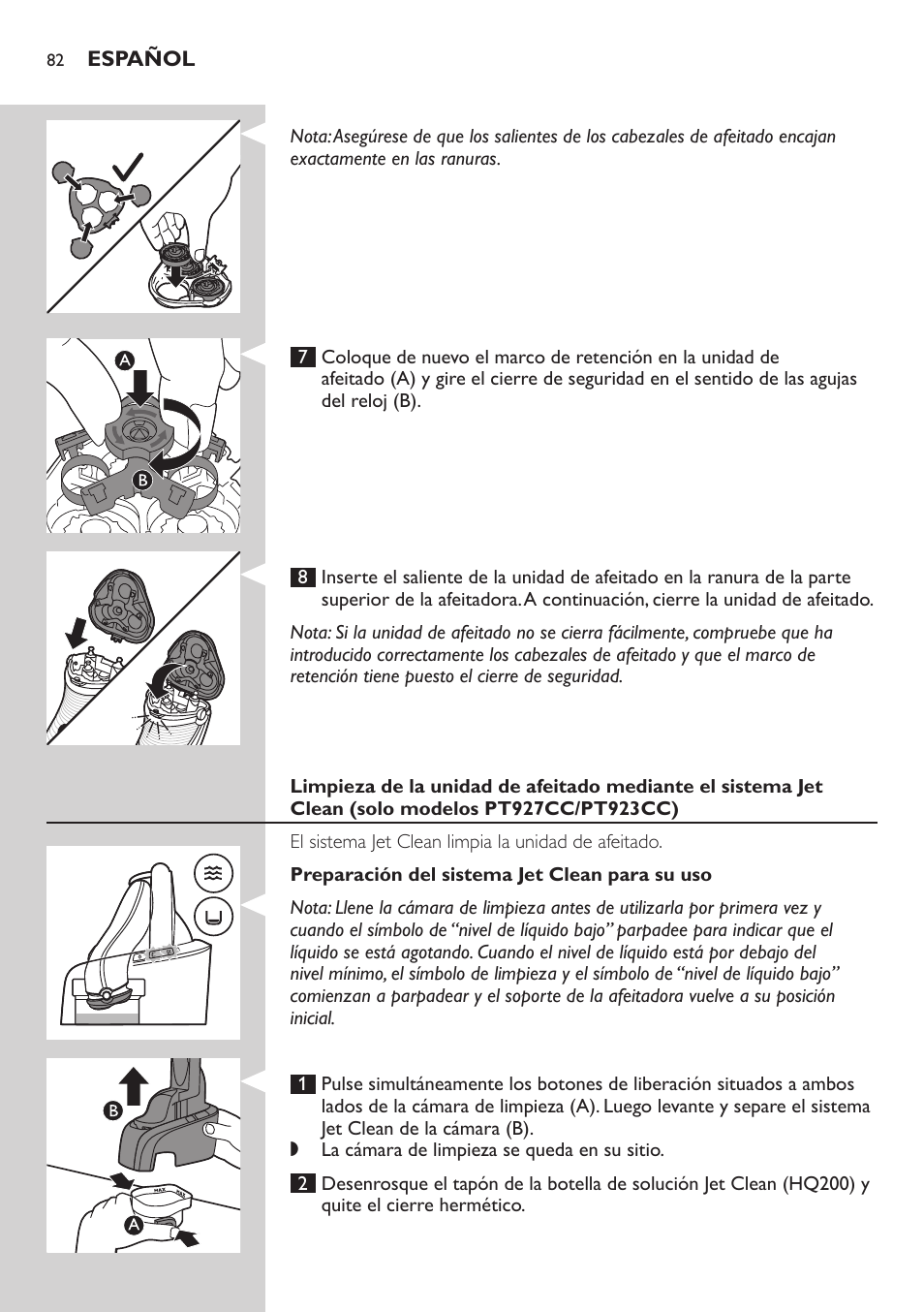Philips SHAVER Series 5000 afeitadora eléctrica en seco User Manual | Page 82 / 230