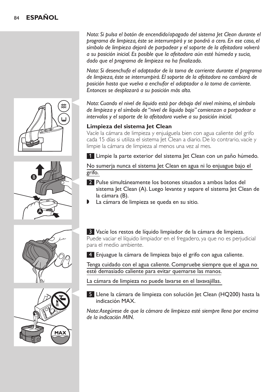 Philips SHAVER Series 5000 afeitadora eléctrica en seco User Manual | Page 84 / 230