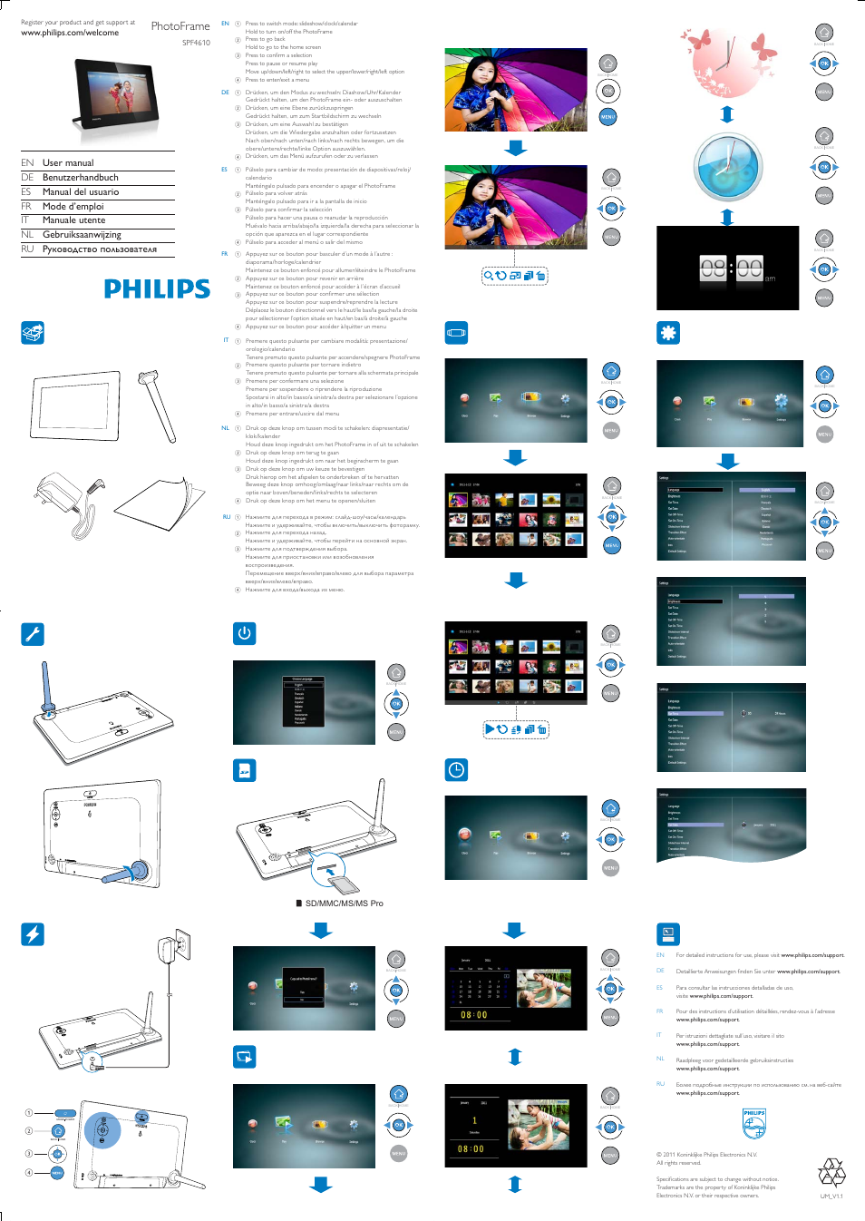 Philips Digital PhotoFrame User Manual | 2 pages