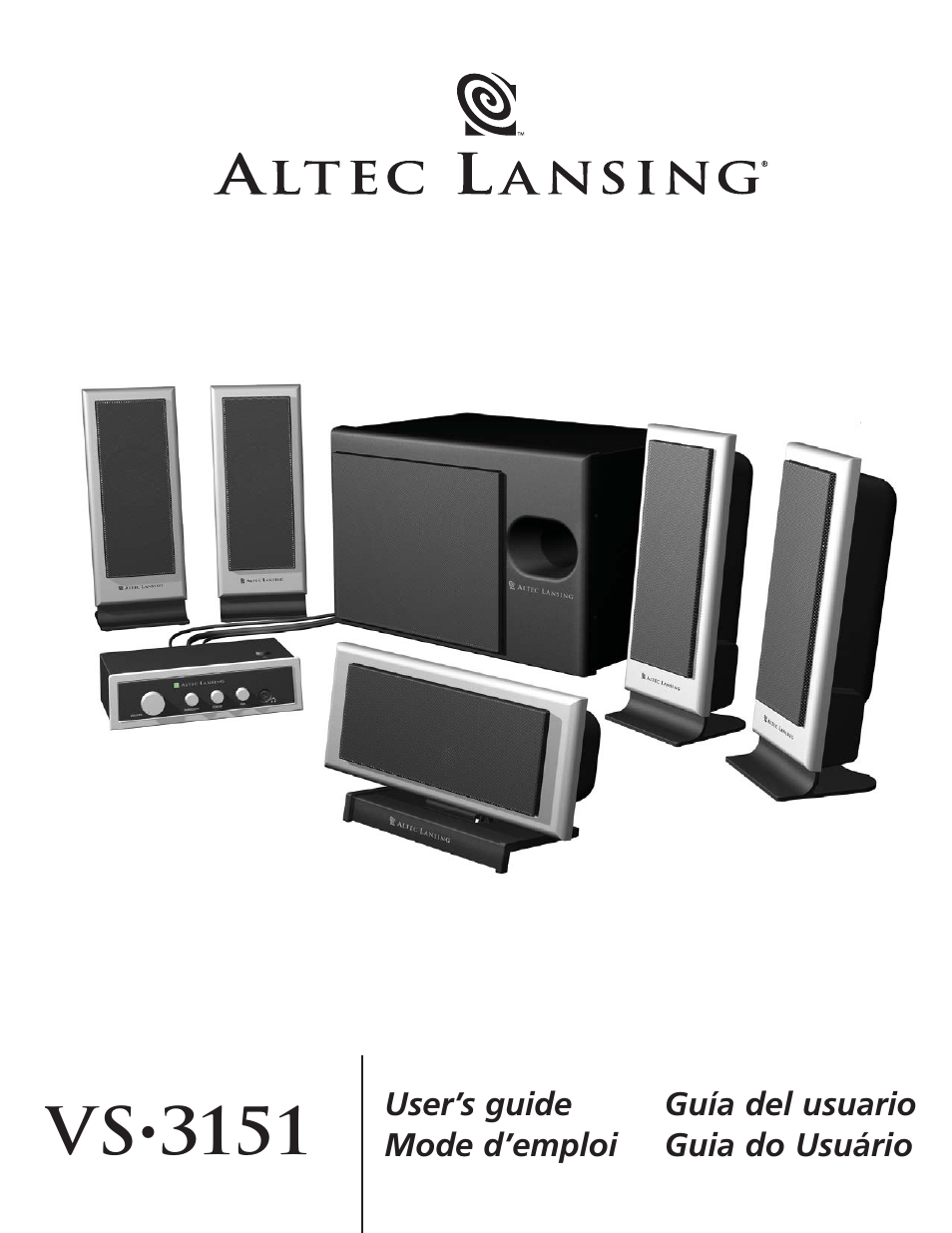 Altec Lansing VS3151 User Manual | 20 pages