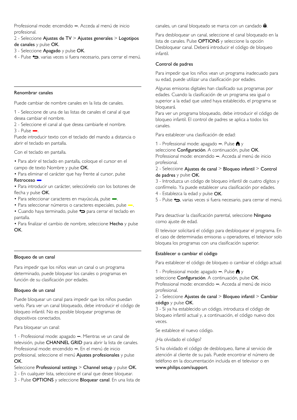 Philips Televisor LED Profesional User Manual | Page 25 / 89