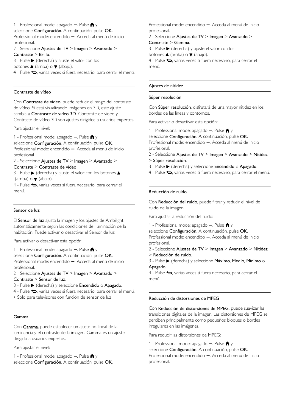 Philips Televisor LED Profesional User Manual | Page 38 / 89