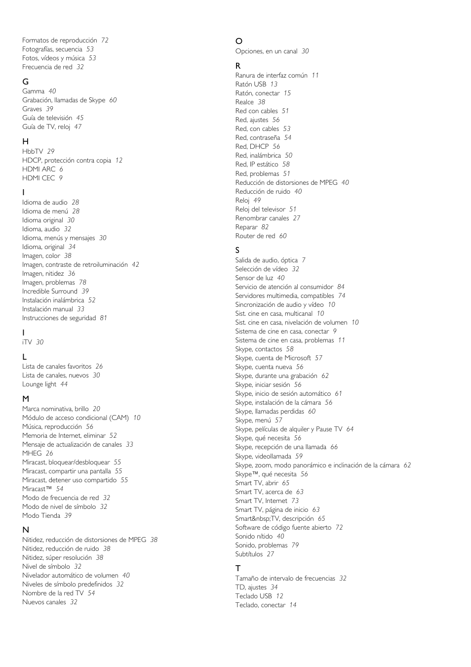 Philips Televisor LED Profesional User Manual | Page 87 / 89