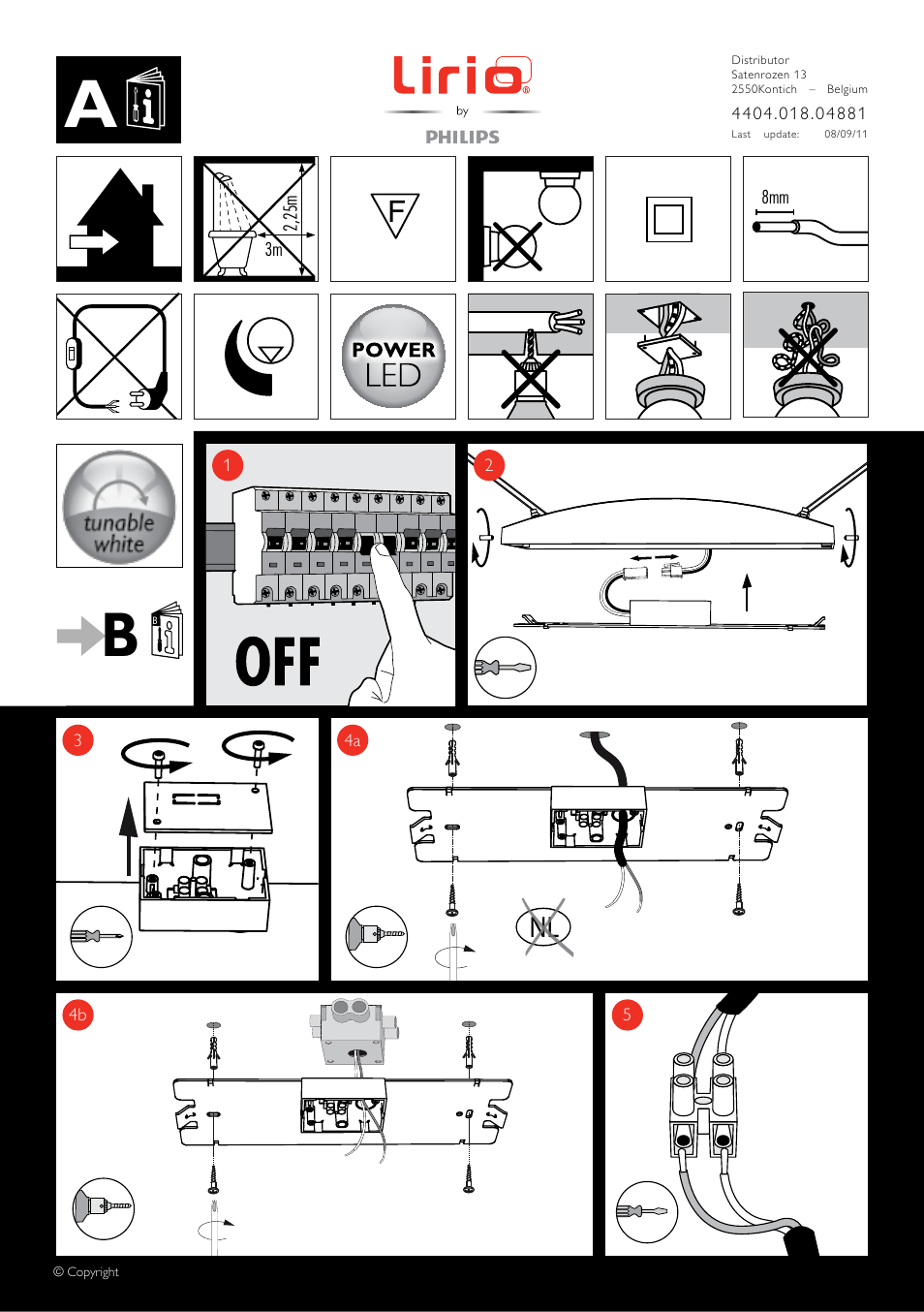 Philips Lirio Colgante User Manual | 2 pages