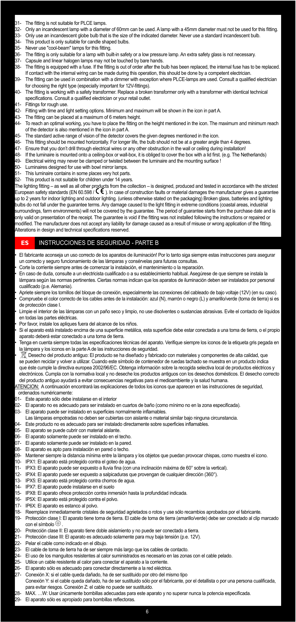 Philips Lirio Colgante User Manual | Page 6 / 33