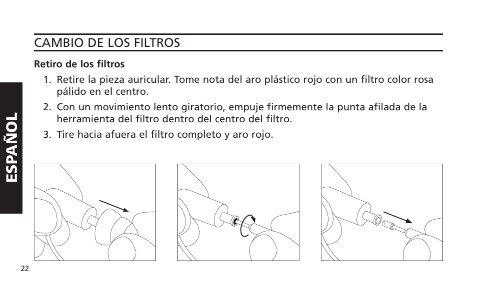 Esp añol | Altec Lansing IM616 User Manual | Page 22 / 28