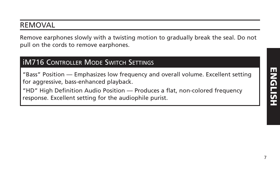 English | Altec Lansing IM616 User Manual | Page 7 / 28