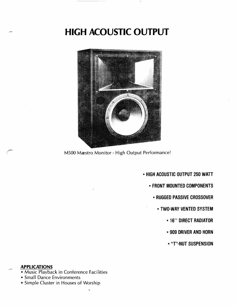 Altec Lansing M500 User Manual | 6 pages