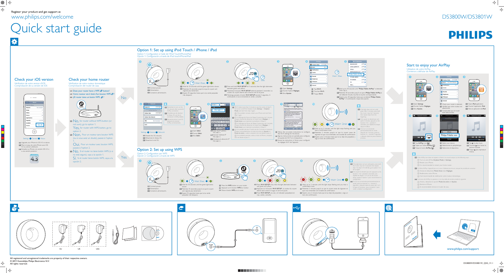 Philips Fidelio Altavoz inalámbrico SoundRing User Manual | 2 pages