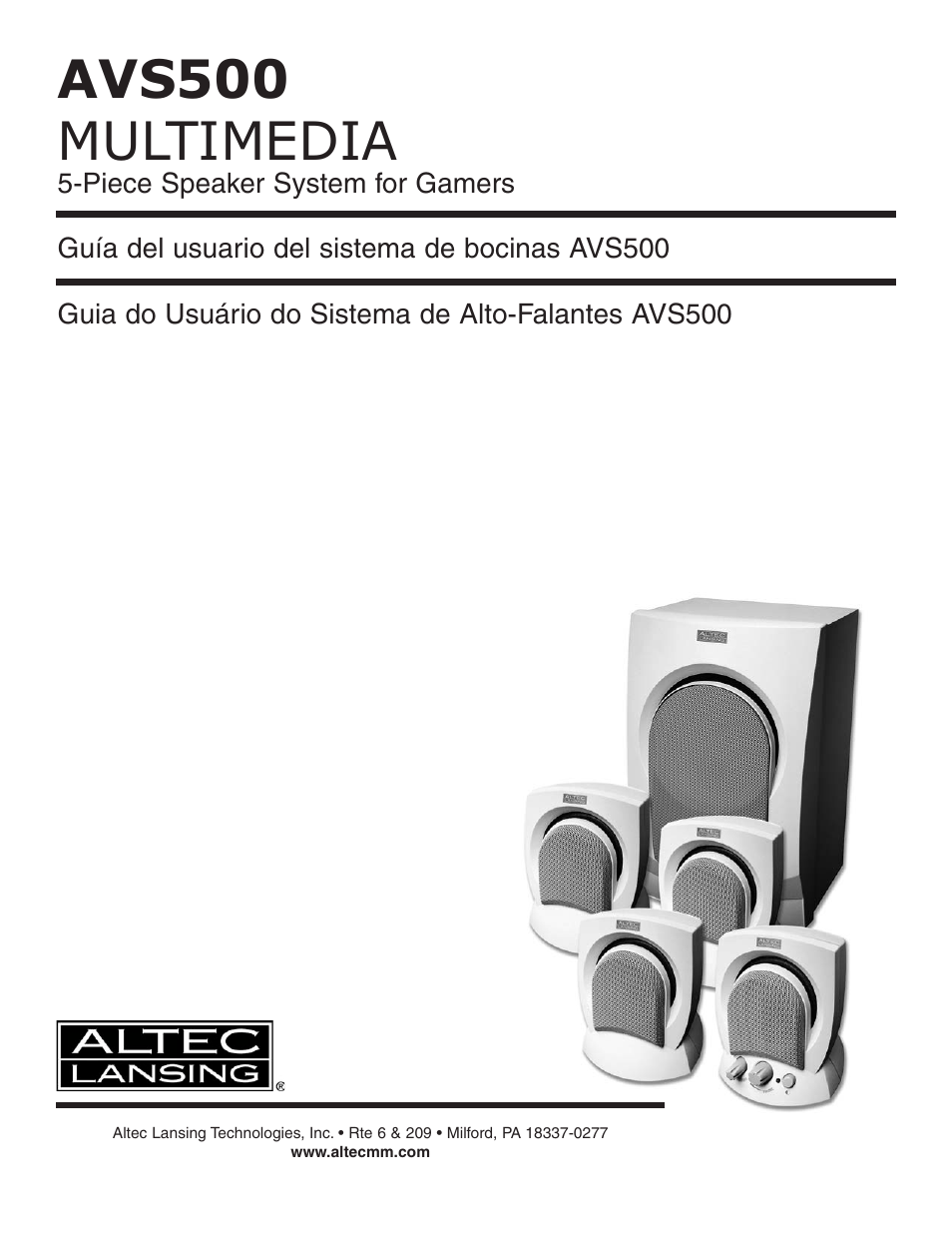 Altec Lansing Altec AVS500 User Manual | 4 pages