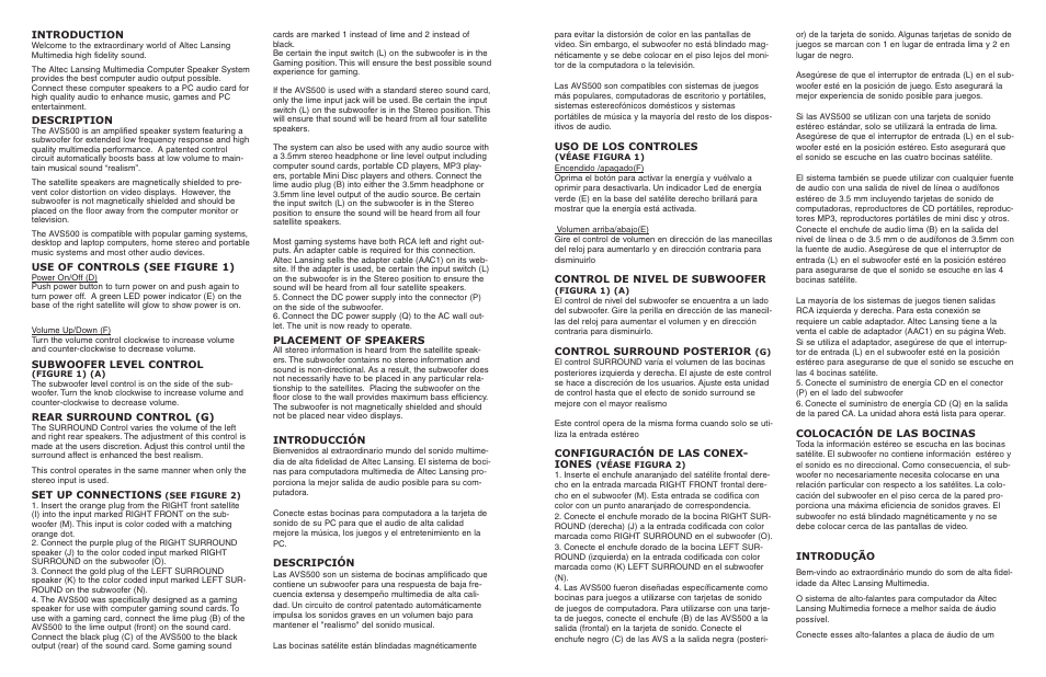 Altec Lansing Altec AVS500 User Manual | Page 2 / 4