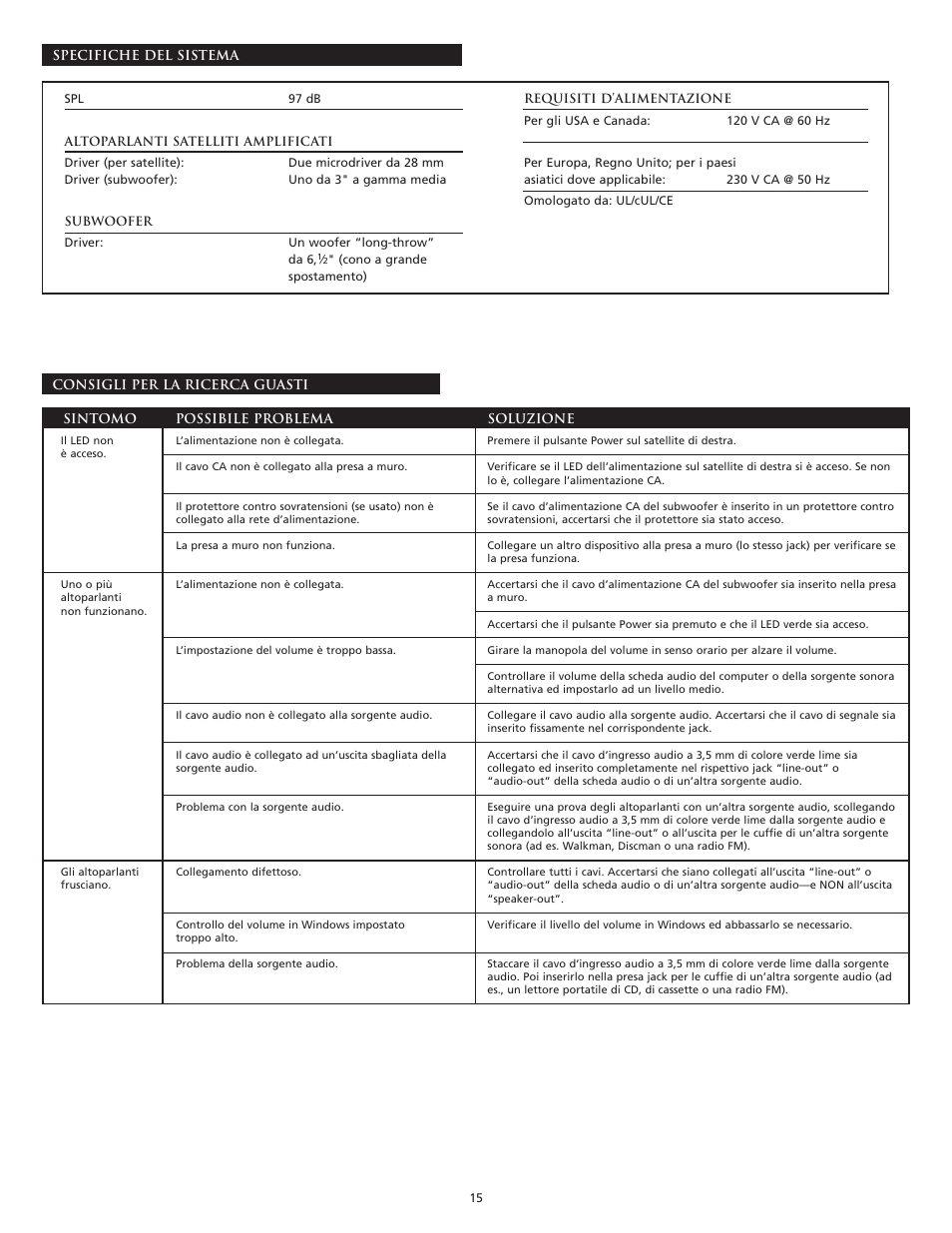 Altec Lansing VS4121 User Manual | Page 17 / 46