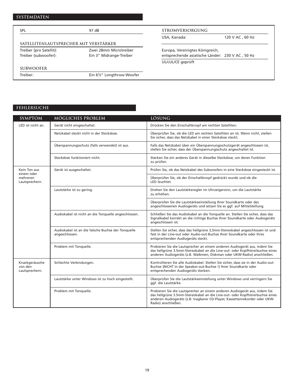 Altec Lansing VS4121 User Manual | Page 21 / 46