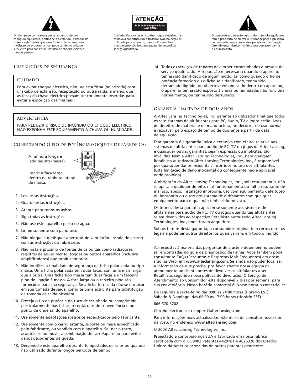 Altec Lansing VS4121 User Manual | Page 27 / 46