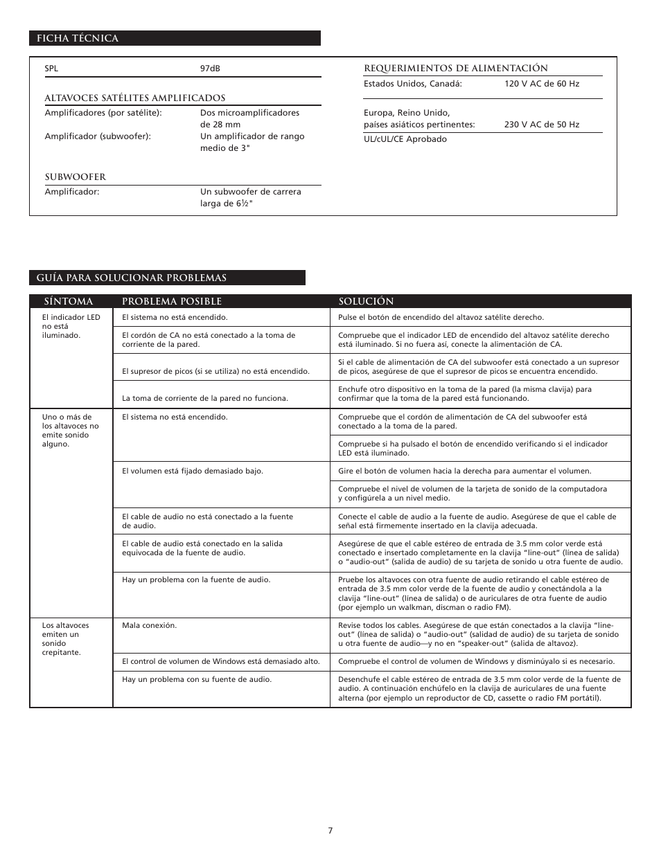 Altec Lansing VS4121 User Manual | Page 9 / 46
