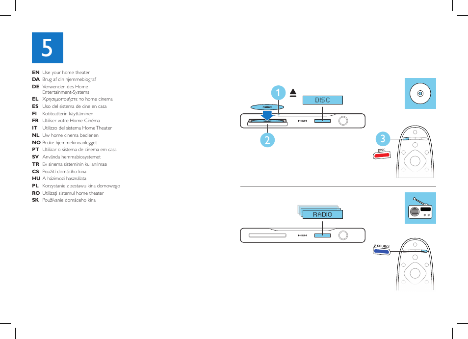 Philips Sistema de cine en casa 5.1 User Manual | Page 11 / 16