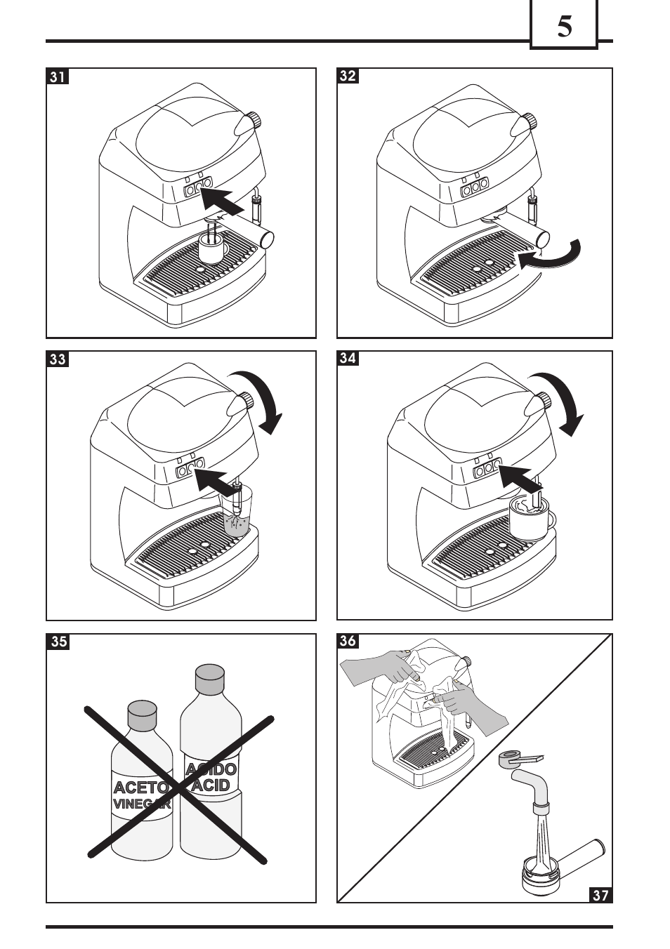 Philips Saeco Via Veneto Cafetera expreso manual User Manual | Page 5 / 92