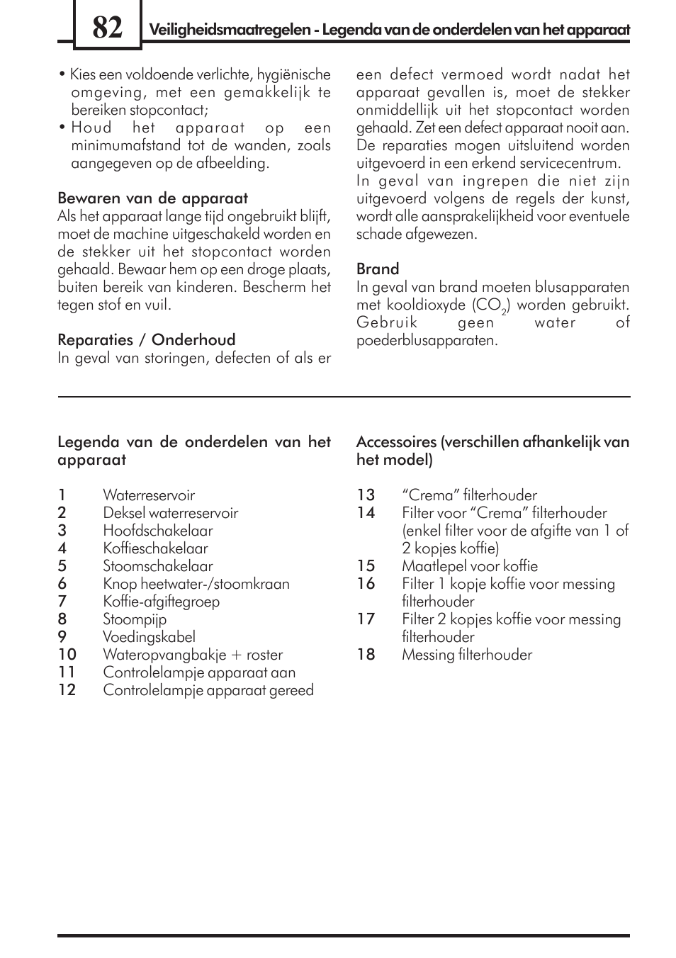 Philips Saeco Via Veneto Cafetera expreso manual User Manual | Page 82 / 92