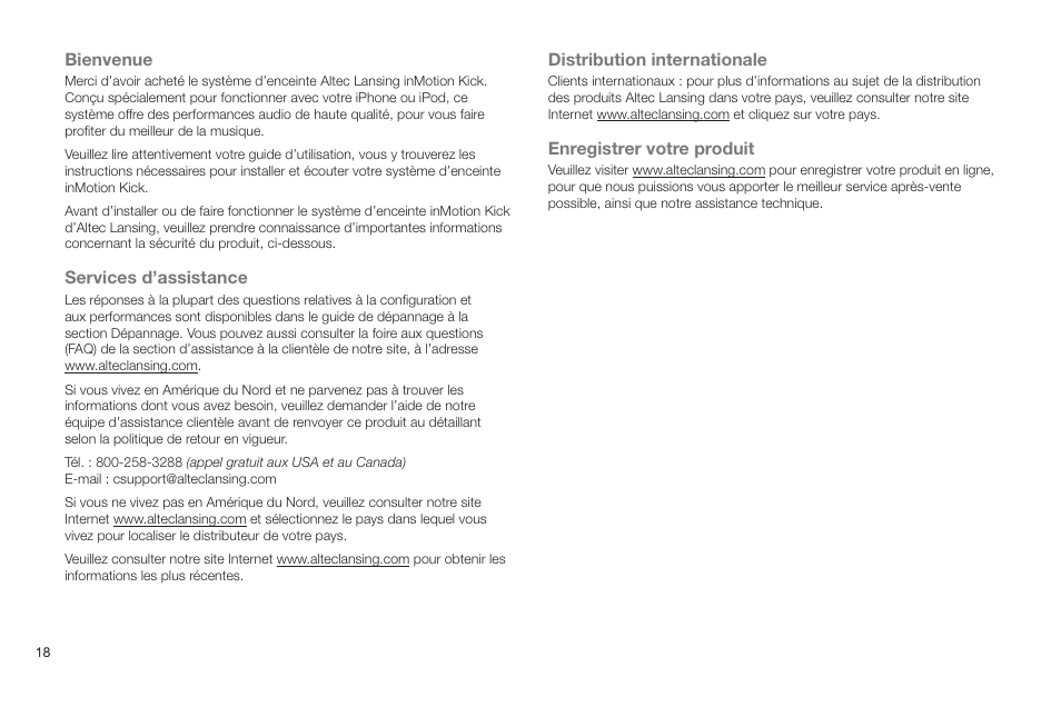 Altec Lansing IN MOTION IMT520 User Manual | Page 20 / 76