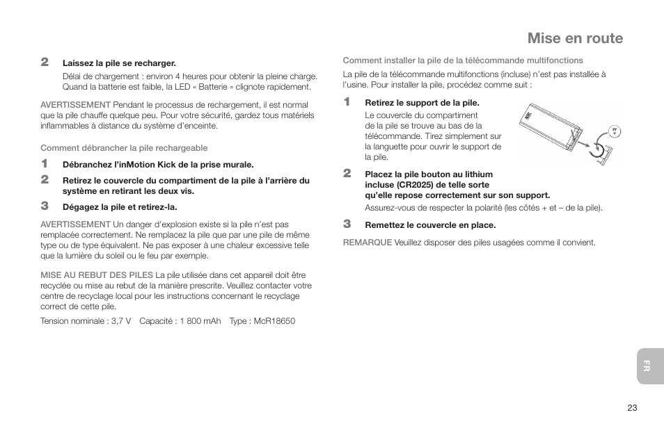 Mise en route | Altec Lansing IN MOTION IMT520 User Manual | Page 25 / 76