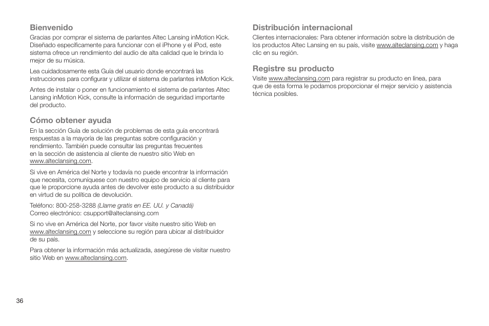 Altec Lansing IN MOTION IMT520 User Manual | Page 38 / 76