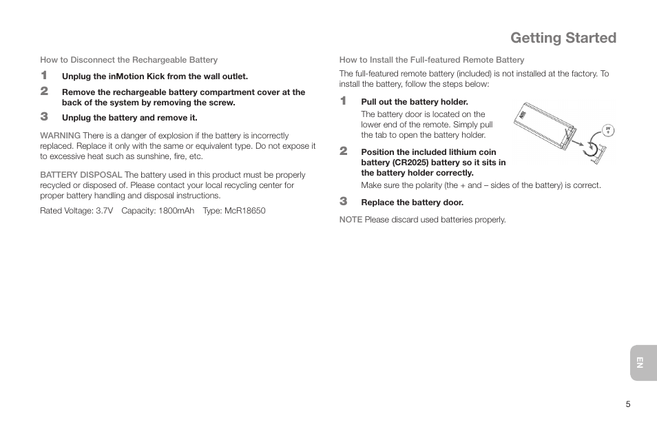 Getting started | Altec Lansing IN MOTION IMT520 User Manual | Page 7 / 76