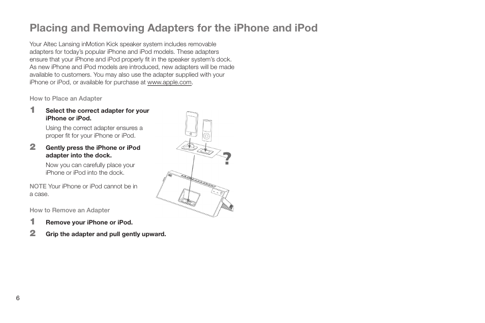 Altec Lansing IN MOTION IMT520 User Manual | Page 8 / 76