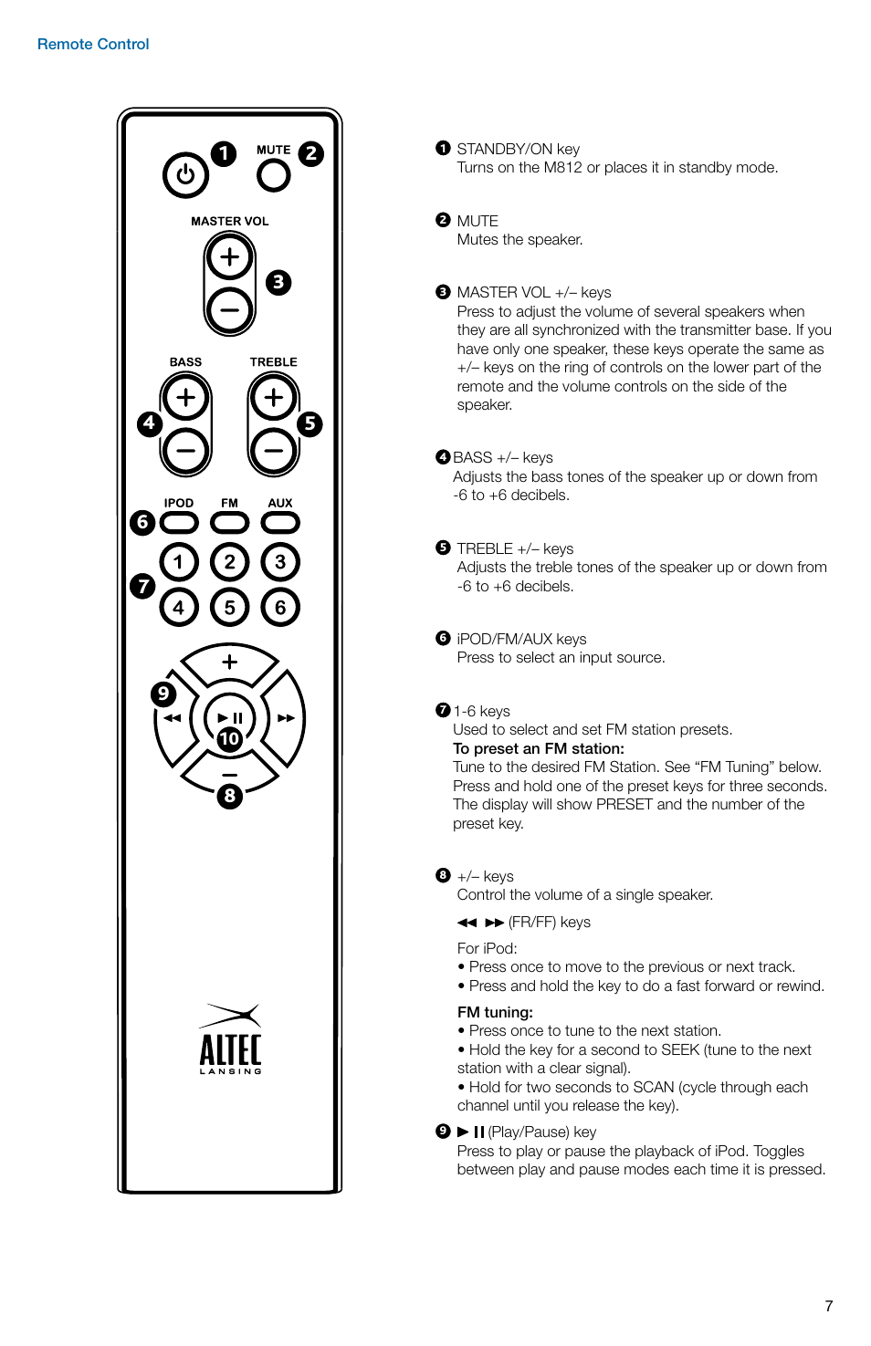 Altec Lansing Octiv AIR A11964 R07 User Manual | Page 7 / 12