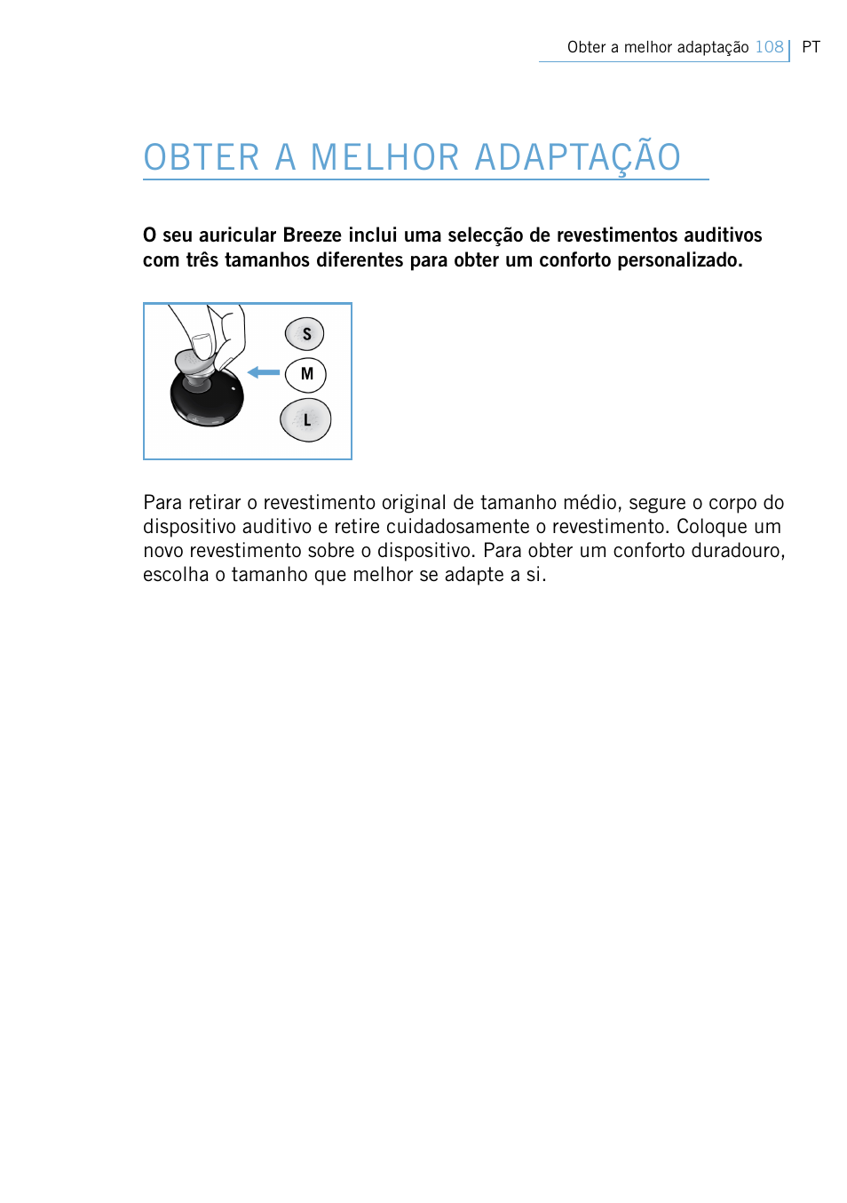 Obter a melhor adaptação | Philips Swarovski Bluetooth a la moda User Manual | Page 110 / 194