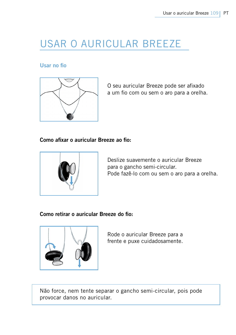 Usar o auricular breeze | Philips Swarovski Bluetooth a la moda User Manual | Page 111 / 194