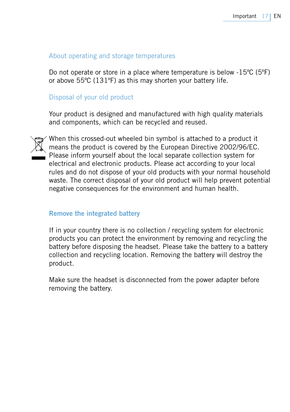 Philips Swarovski Bluetooth a la moda User Manual | Page 19 / 194