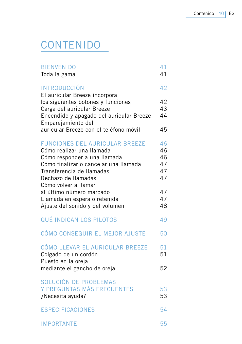 Philips Swarovski Bluetooth a la moda User Manual | Page 42 / 194