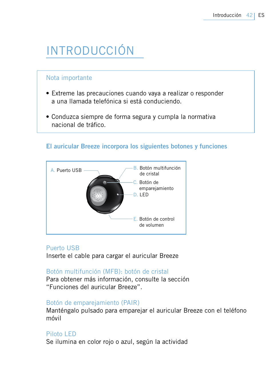 Introducción | Philips Swarovski Bluetooth a la moda User Manual | Page 44 / 194