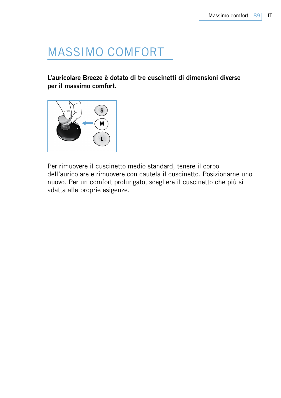 Massimo comfort | Philips Swarovski Bluetooth a la moda User Manual | Page 91 / 194