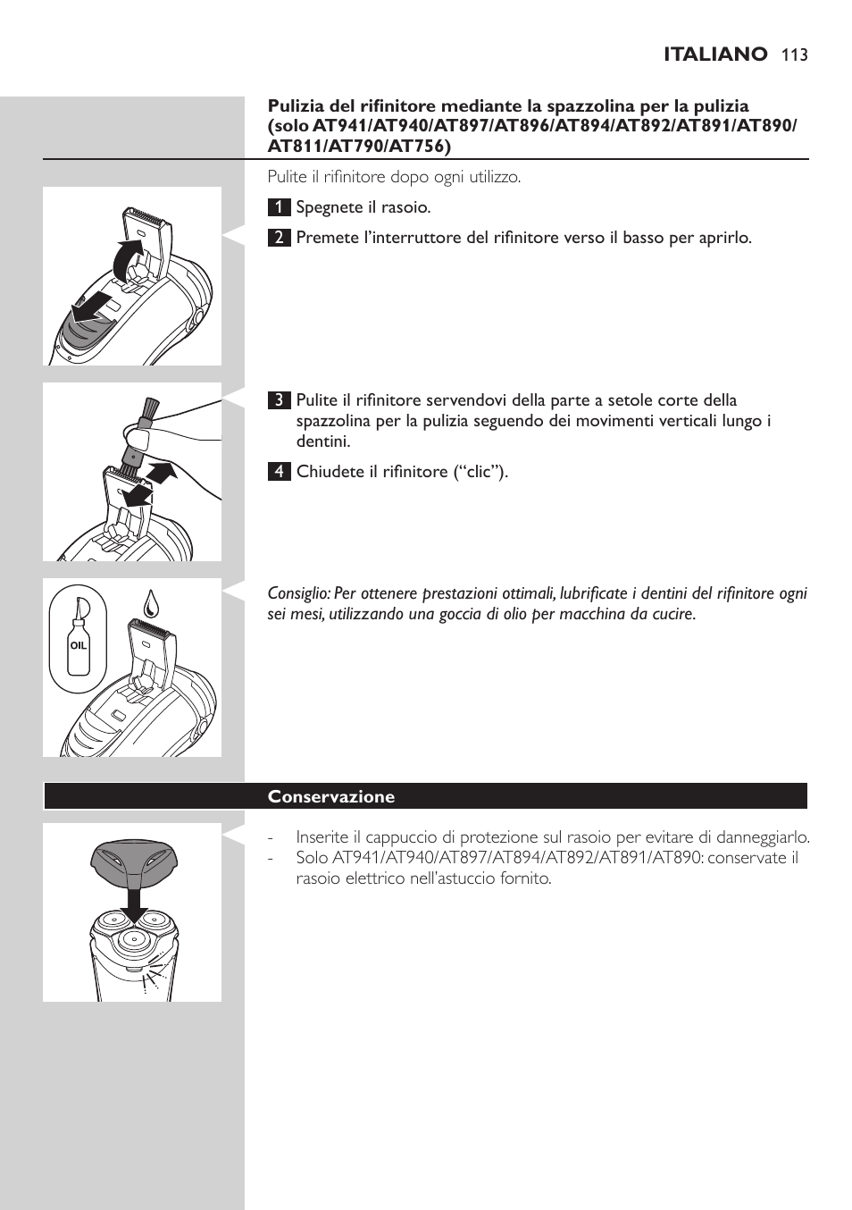 Philips NIVEA AquaTouch afeitadora eléctrica en mojado y seco User Manual | Page 113 / 190