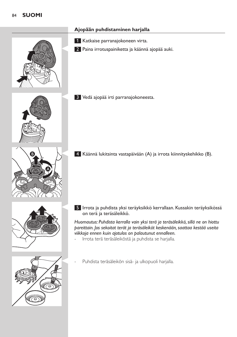 Philips NIVEA AquaTouch afeitadora eléctrica en mojado y seco User Manual | Page 84 / 190