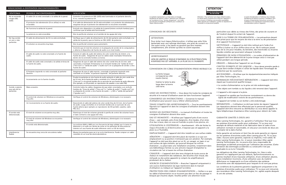 Altec Lansing 120 User Manual | Page 6 / 21