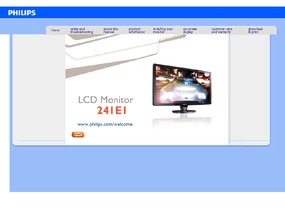 Philips 241E1SB-00 User Manual | 80 pages