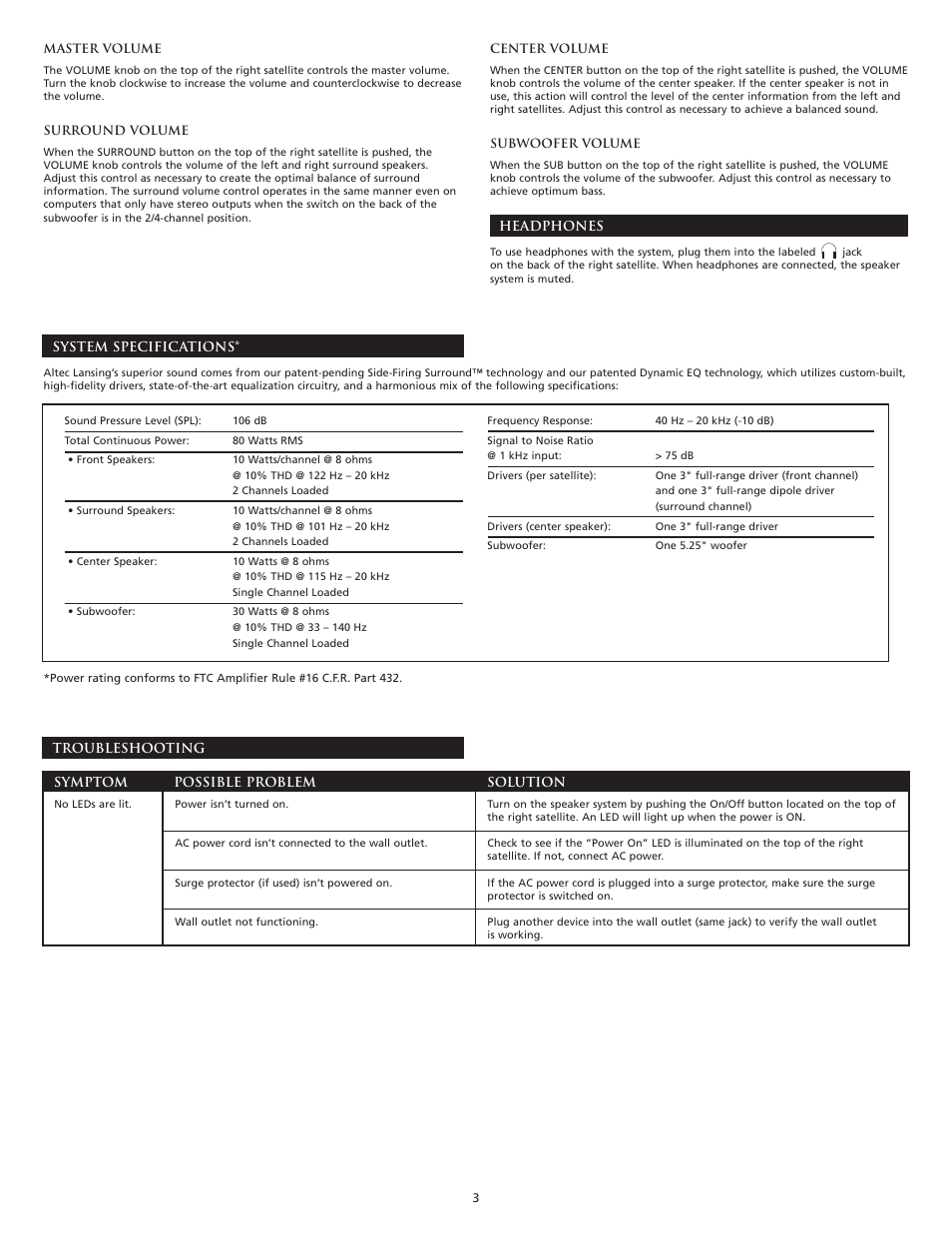 Altec Lansing GT5051 User Manual | Page 5 / 20