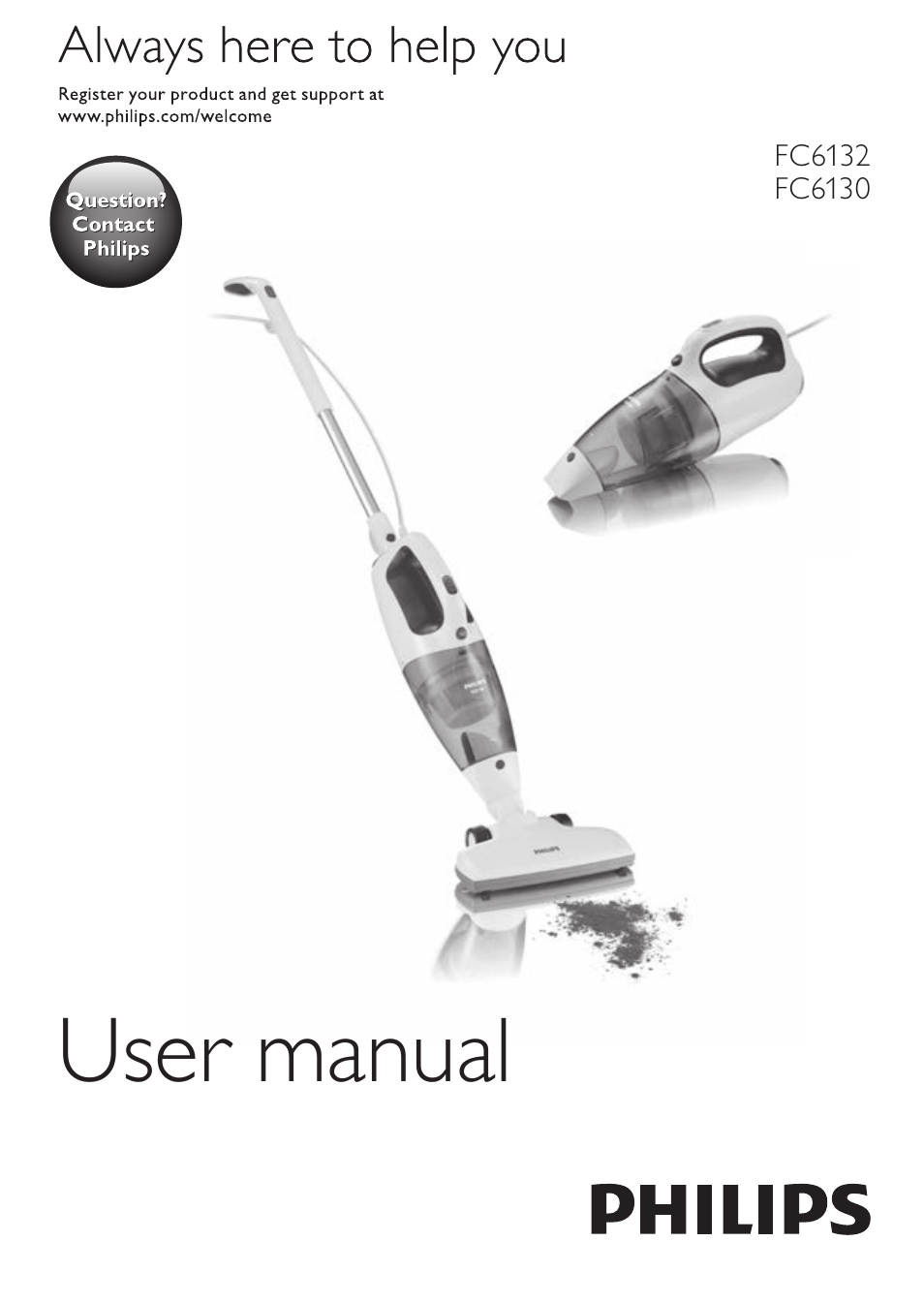 Philips MiniVac Aspirador de escoba User Manual | 124 pages